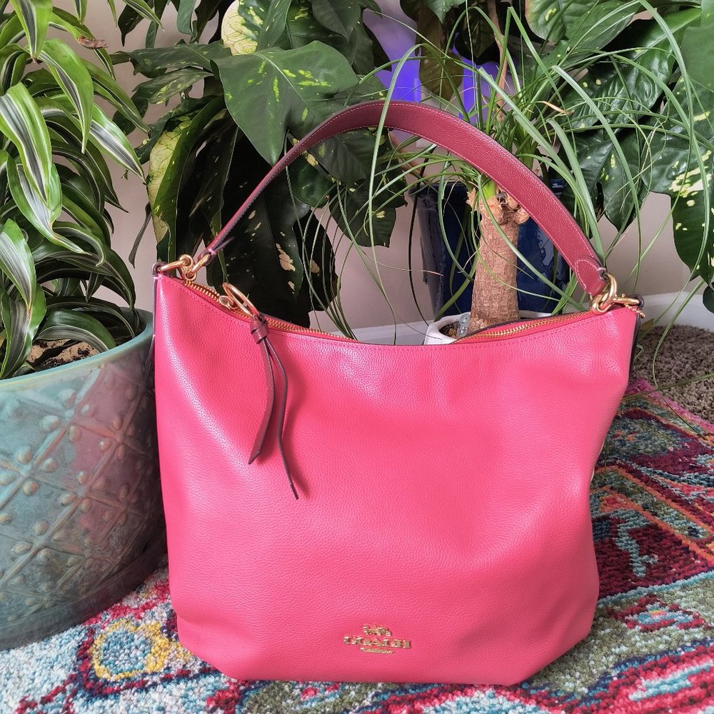 Coach Skylar Hobo Bag - Beautiful Coral Leather